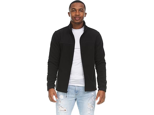 Swiss Alps Fleece Jacket (XL) Black