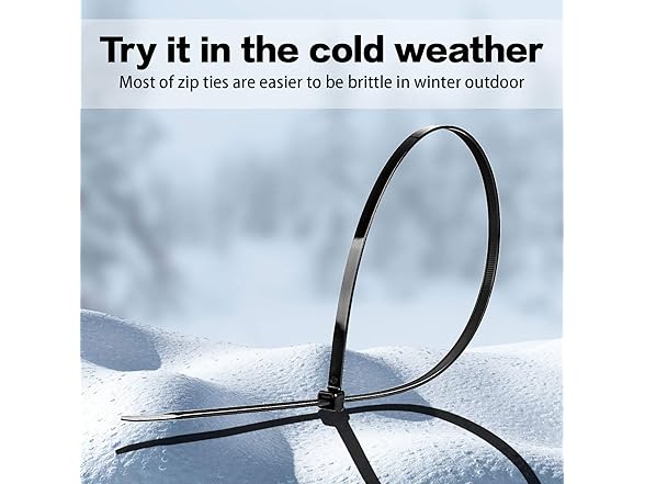 Large Zip Ties 26" Black 60pc