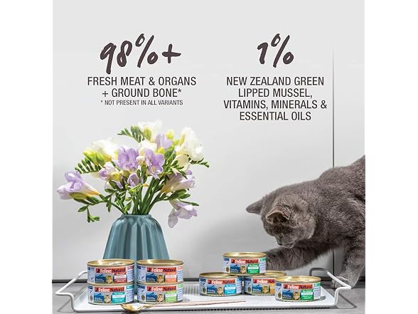 NATURAL Cat Food Lamb And Salmon Can,