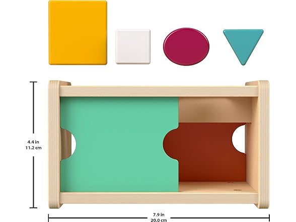 Wood Montessori Toy Object Permanence Box Sort & Find