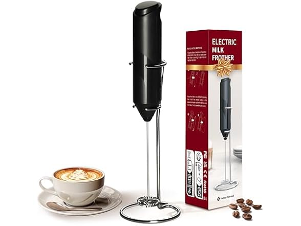 YSSOA Electric Milk Frother Handheld with Stand