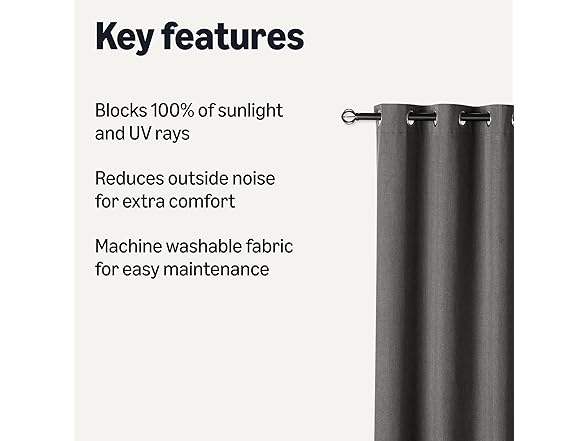 Amazon Basics 100% Blackout Curtains