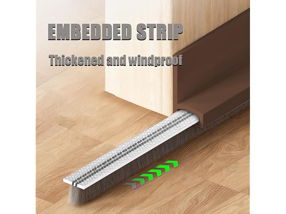 YINGD GAR-116 (2 Pack) 39in Door Draft Stopper Brown