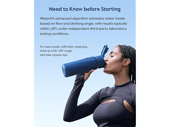 WaterH BOOST Smart Water Bottle, 32oz