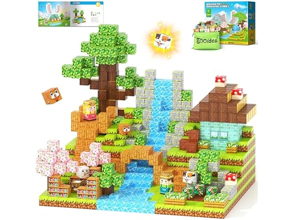 Gooidea 150-Piece Magnetic Blocks STEM