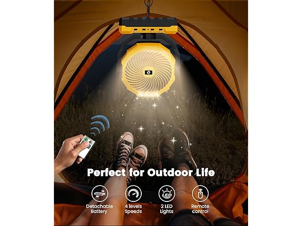 Korbot 36000mAh Portable Camping Fan