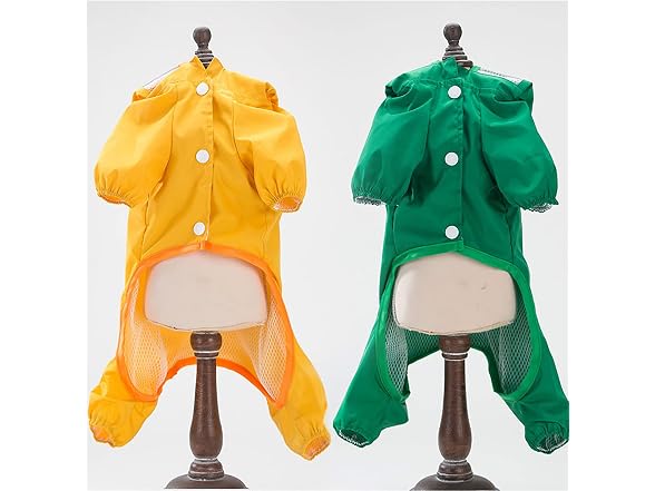 Dog Raincoat Pet Waterproof Clothes with Hoo