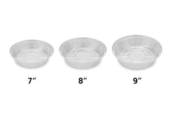 Premium Disposable Aluminum Tin Foil Pans (Round)