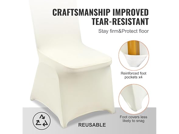 Stretch Spandex Folding Chair Covers 100PCS
