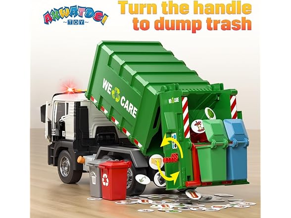 AXWATDEI Garbage Truck Toy