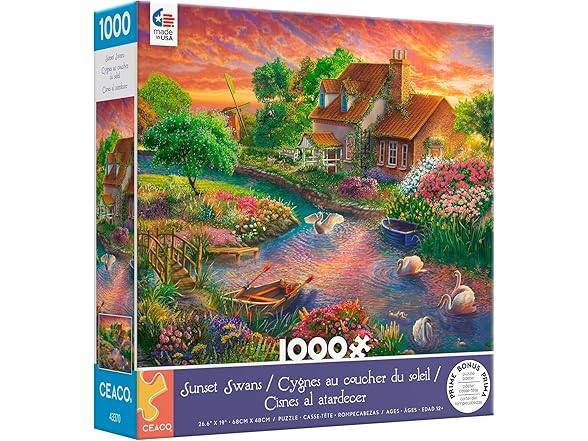 Ceaco- Sunset Swans 1000Pc Jigsaw Puzzle