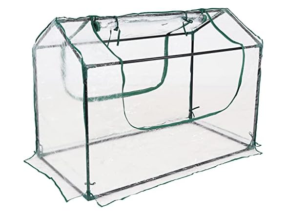 Sunnydaze Decor HB-876 4x2 Foot Mini Greenhouse Clear