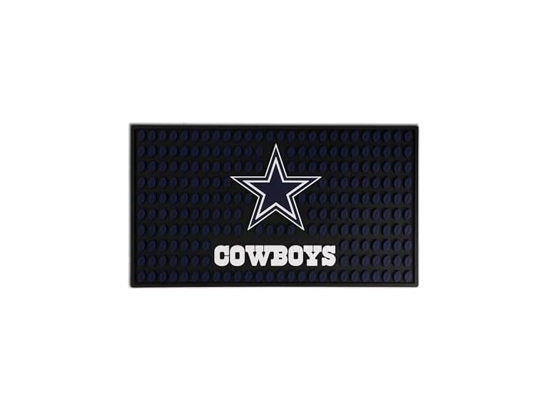 The Memory Company Officially Licensed NFL Bar Mat - Non-Slip Rubber Heavy-Duty, for Countertop & Home Bar, Large 19” x 11”