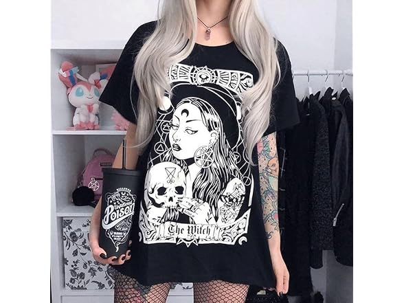 MEOKIM Gothic Women's T-Shirt Harajuku