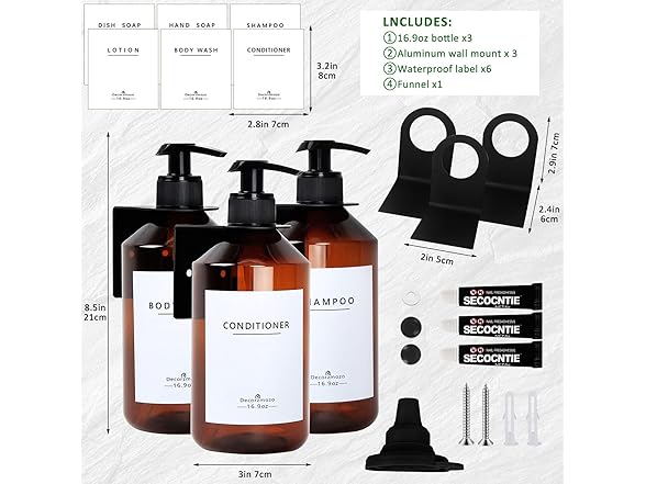 Wall-Mounted Shampoo Dispenser