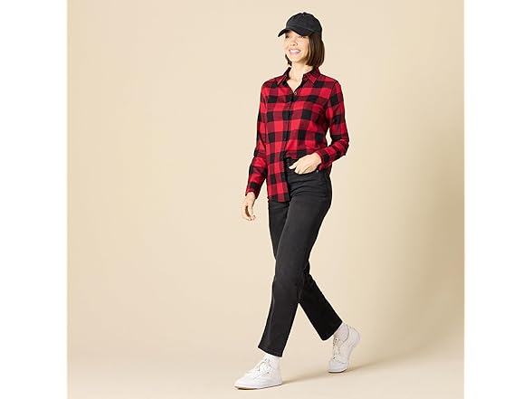 Amazon Essentials Women High-Rise Straight Jeans