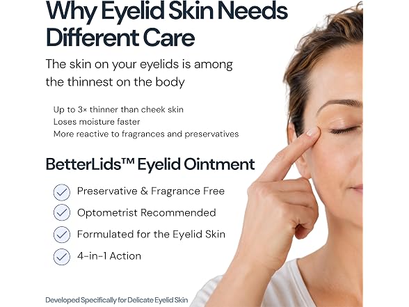 BlinkBetter BetterLids Eyelid Ointment Dry Itchy