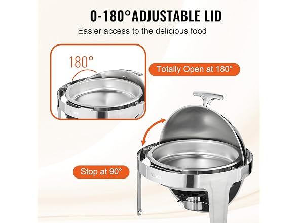 VEVOR Roll Top Chafing Dish Buffet Set