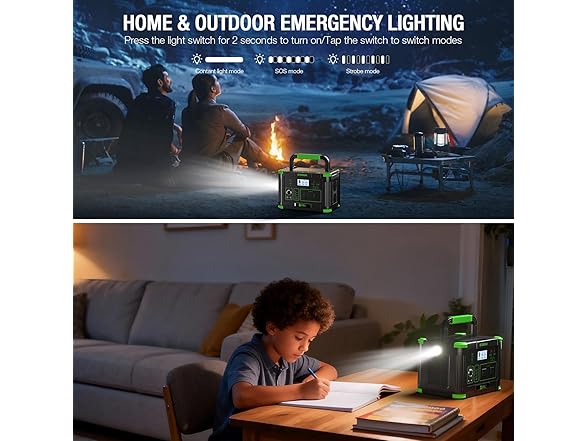 EBL EB500 500W Portable Power Station Green