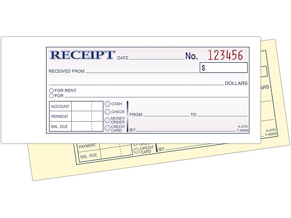 Adams Money/Rent Receipt Book