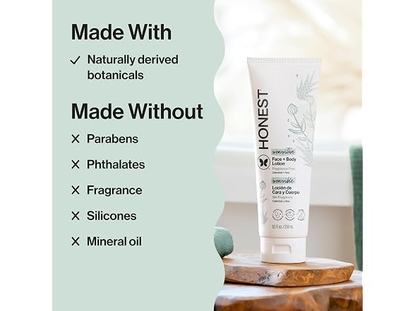 Honest Company Face and Body Lotion Fragrance-Free