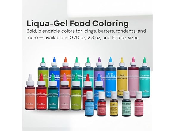 Chefmaster Liqua-Gel Food Color