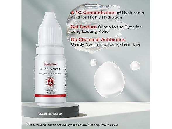 Hyaluronic Gel Eye Drops for Dogs & Cats