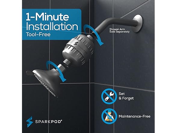 23-Stage Filtered Shower Head 3-Spray