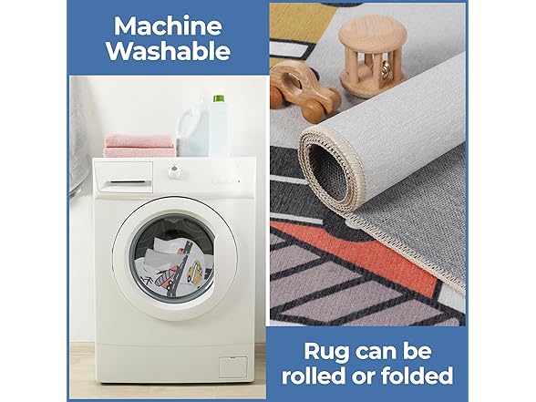 Superior Construction Zone Non-Slip Indoor Rug 5'x8'