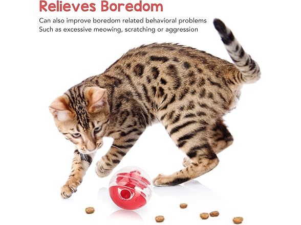 (2 Pack) Zerodis Cat Leaky Food Toy Ball