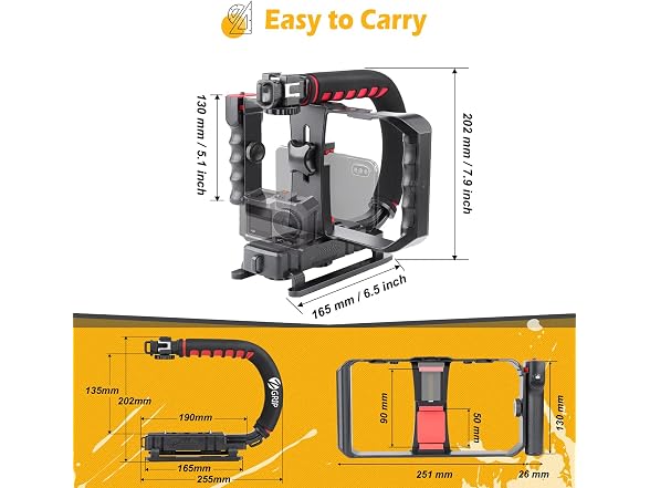 Zeadio Camera Stabilizer for Smartphone or Camera