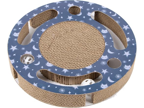 Kitty City Starry Night Corrugate Cat Scratcher