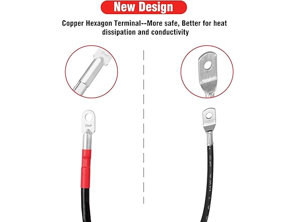 digi marker  4 Gauge Golf Cart Battery Cables for EZ  