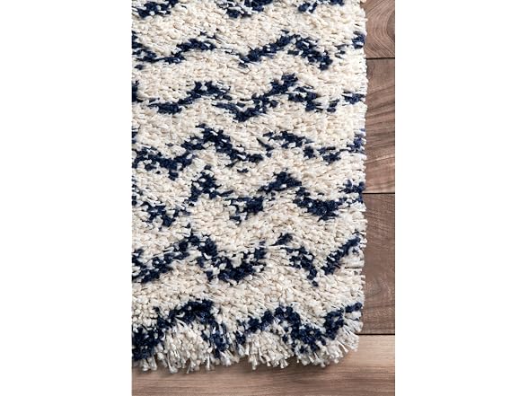 nuLOOM Cuellar Chevron Shag Rug 4x6
