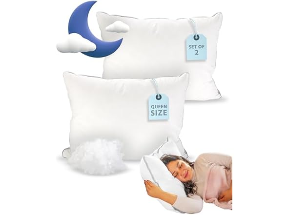 URBAN LINENS Bed Pillows Queen Size Set
