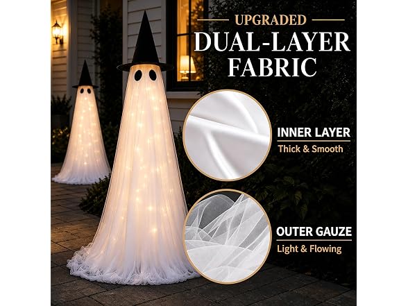CheerBloom Large Light Up Ghost