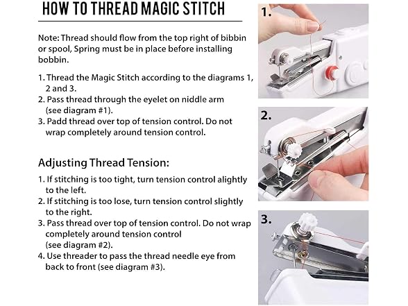 Magic Stitch Cordless Handheld Sewing