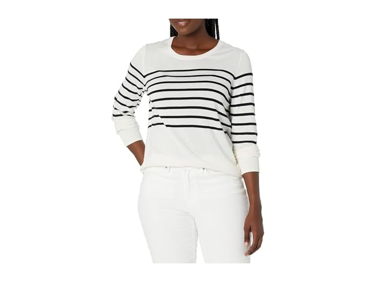 Black White Placed Stripe