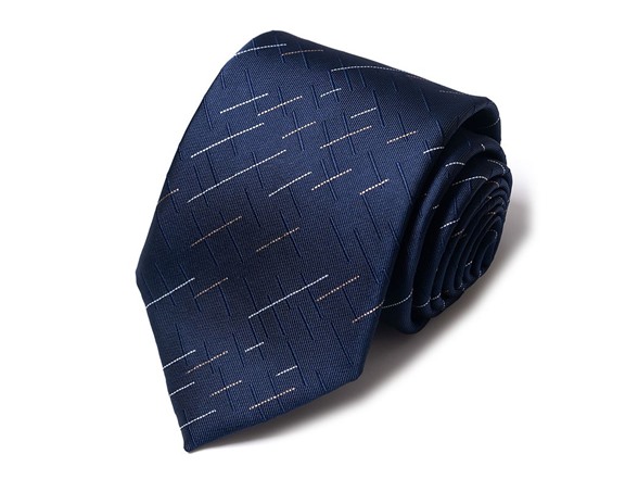 Formal Men’s Necktie - Midnight Crosshatch Copper