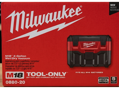 $115.99 Milwaukee 0880-20 18-Volt Cordless Wet/Dry Vacuum dealfomo