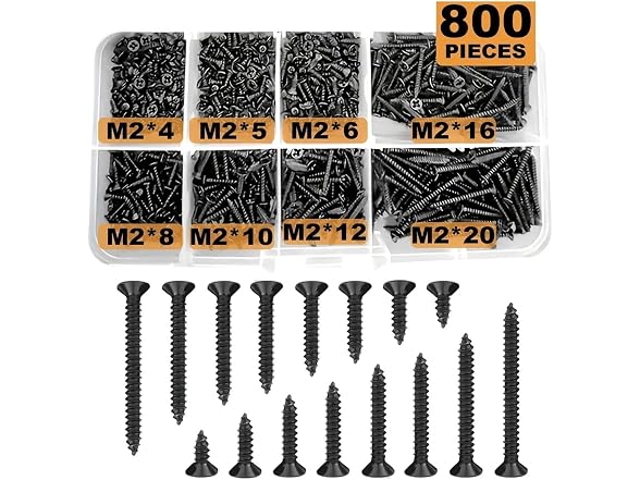 TREXCFGH CON-35 800pcs Screw Assortment Kit