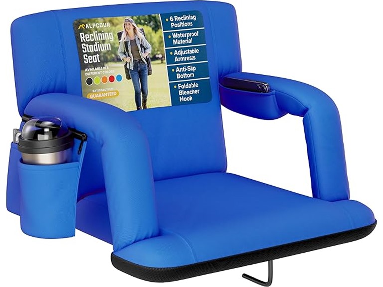 Alpcour APC-RSSABL 21" Wide Reclining Stadium Seat w Armre