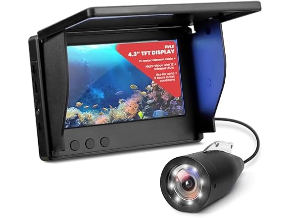 Pyle 4.3in Portable Fishing Camera Monitor