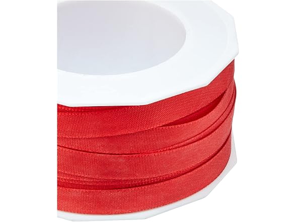 C.E. Pattberg Taffeta Ribbon, 10mm-50m, Red