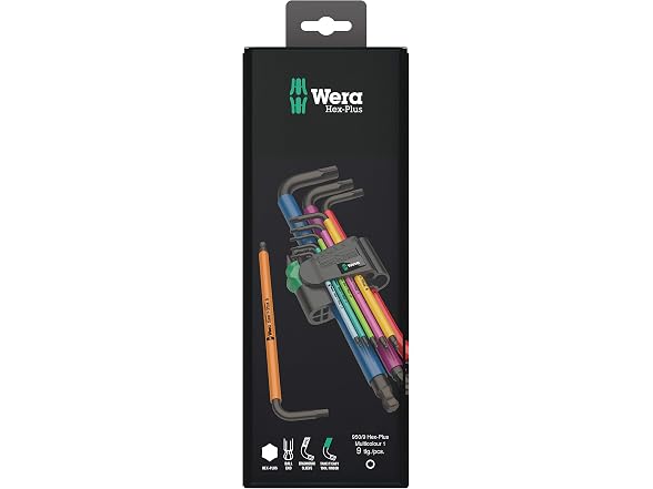 Wera 950/9 One Size Wera Tools Long Arm Key Set