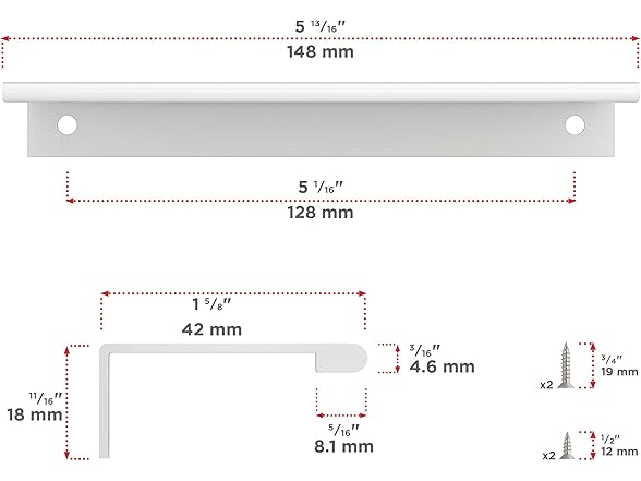 Richelieu Hardware 5 1/16" Center-to-Center Pull