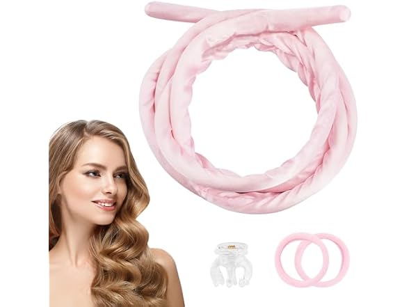 Pinkiou Heatless Curlers Overnight