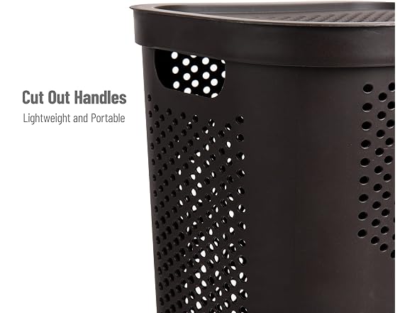 Mind Reader 60L Slim Laundry Hamper