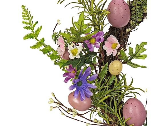 National Tree Company Pastel Egg Wreath