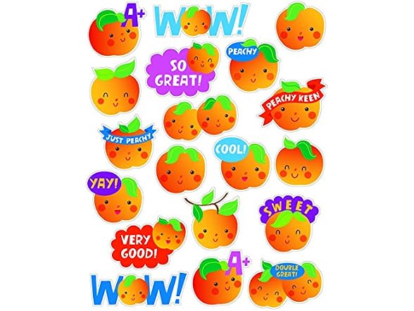 Eureka Peach Stickers - Scented